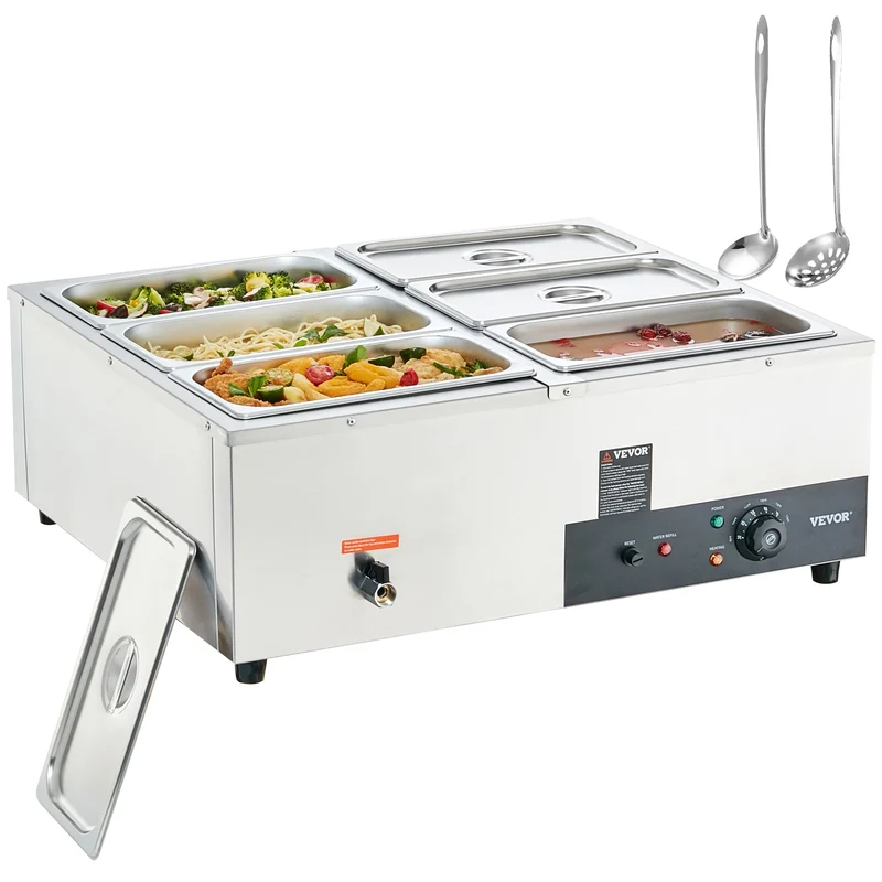 Warmhoudbak - Buffetwarmer - Voedselwarmer - 1x24QT - 1200W - Frietwarmhoudbak – Elektrische Bain-Marie Horeca