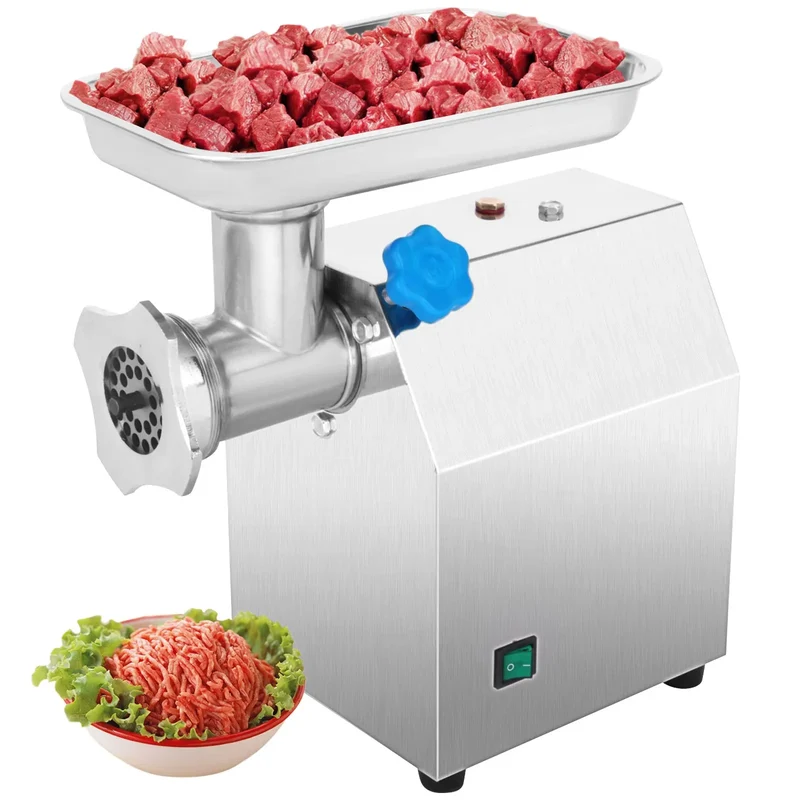 Vleesmolen - Elektrische - Gehaktmolen - 120KG/U - 800W Krachtige Motor - Duurzaam RVS Design - Zware Uitvoering - Horeca en Thuisgebruik - Eenvoudige Bediening