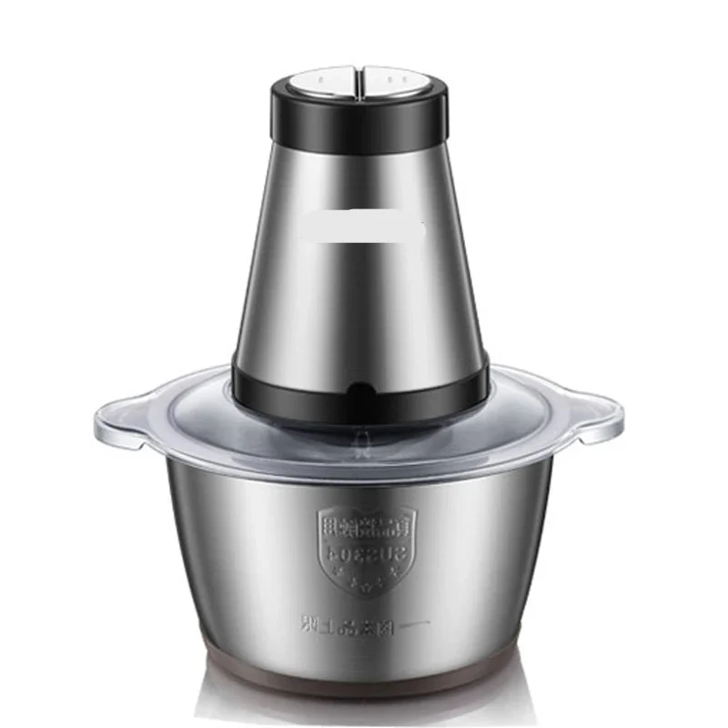 Elektrische Vleesmolen - 500W - Foodprocessor - Hakmolen - 2L RVS Keukenmachine - 2 Snelheden - voor Vlees - Noten en Groenten - Eenvoudig Schoon te Maken - Standaard
