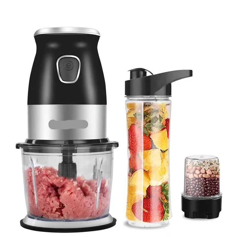 Blender - 500W - Vleesmolen - Hakmolen - Food Processor – 3-in-1 Smoothie Maker - Coffee Grinder - RVS-messen - Eenvoudig Schoon te Maken