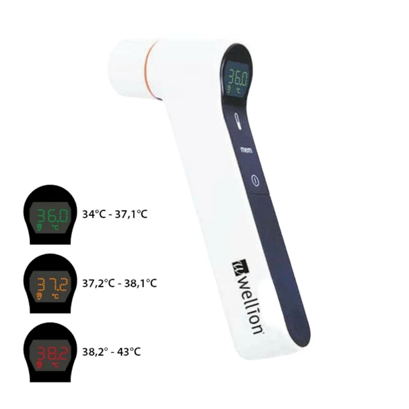 Wellion infrarood voorhoofd- en oorthermometer (VG)