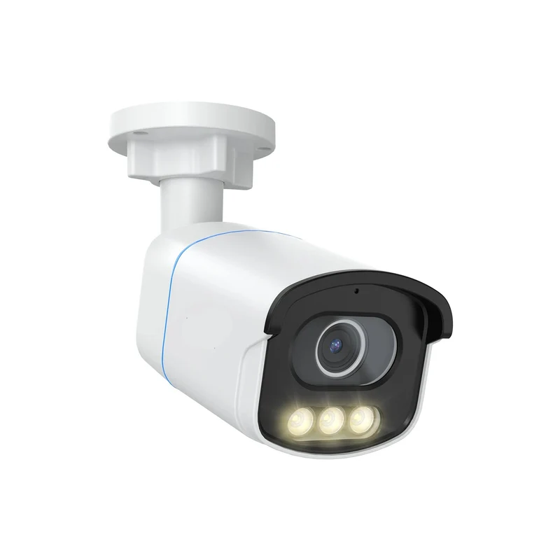 Beveiligingscamera - Buiten Camera met Nachtzicht - Camerabewaking - 5MP 3K - PoE - IP Camera - AI Personen - Voertuigen Detectie - Ingebouwde Microfoon - 4500K Warm Licht - Waterdicht IP66 - 330x330x83mm