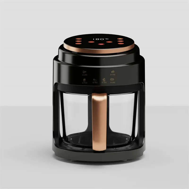 Airfryer - 3L – Heteluchtfriteuse - 1000W – Olievrij Frituren – LED Touchscreen - en 360° Hete Lucht – Voor Gezonder Koken - Veilig in Gebruik - Zwart