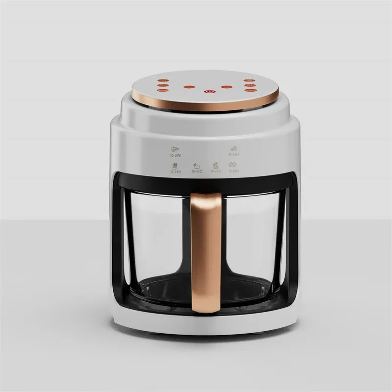 Airfryer - 3L – Heteluchtfriteuse - 1000W – Olievrij Frituren – LED Touchscreen - en 360° Hete Lucht – Voor Gezonder Koken - Veilig in Gebruik - Wit