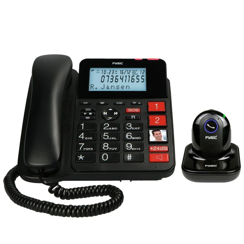 Fysic FX3960 seniorentelefoon met draadloze SOS paniek knop