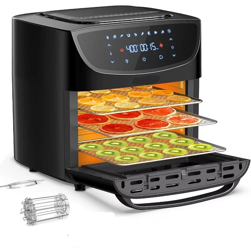 Airfryer - 18L – Heteluchtfriteuse - 10-in-1 Digitale Convectie Oven – 1800W - Airfryer en Toaster Combinatie – Groot Formaat - met LED Scherm - Meerdere Rekniveau's