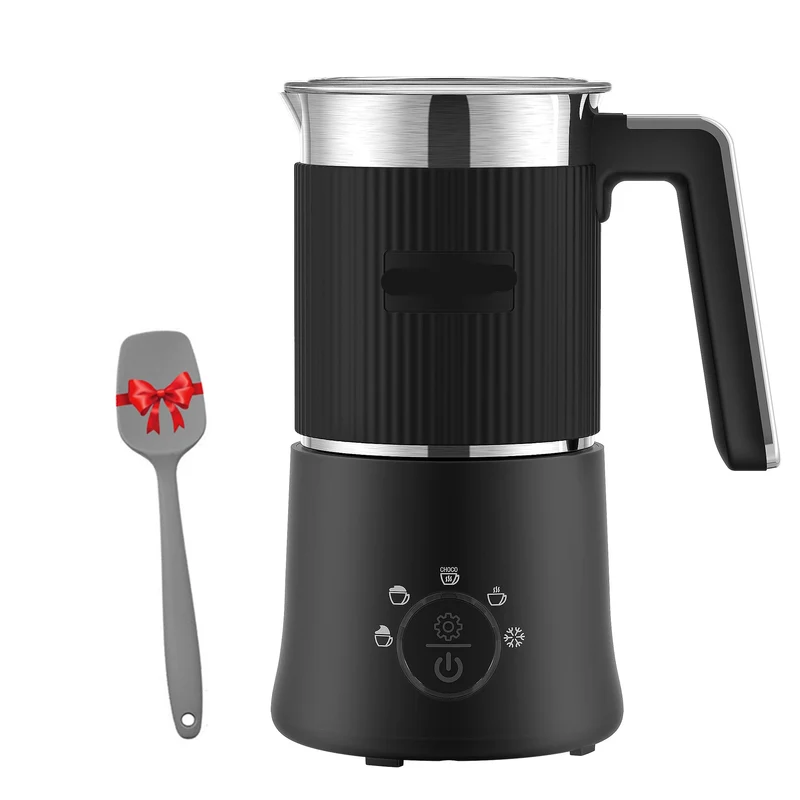 Melkopschuimer - Melkopschuimer Electrisch - Milk Frother - 5-in-1 – Warm & Koud Schuim – Warme Chocolademaker – Vaatwasserbestendig
