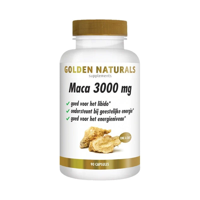 Golden Naturals Maca 3000 mg (90 veganistische capsules)
