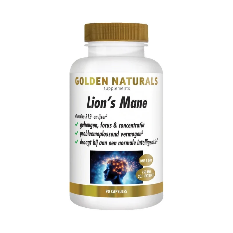 Golden Naturals Lion's Mane (90 veganistische capsules)
