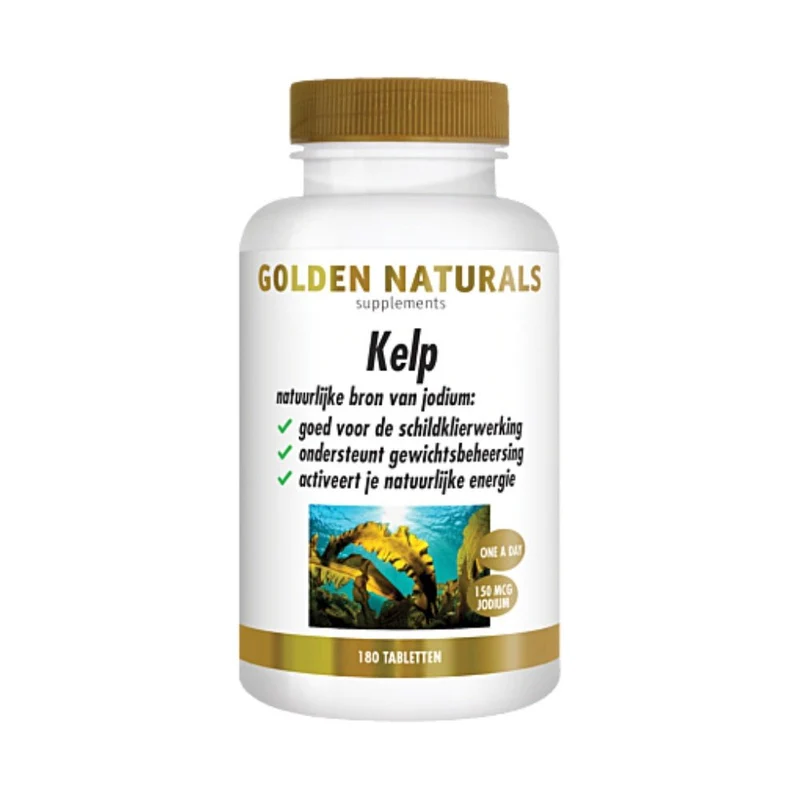 Golden Naturals Kelp (180 veganistische capsules)
