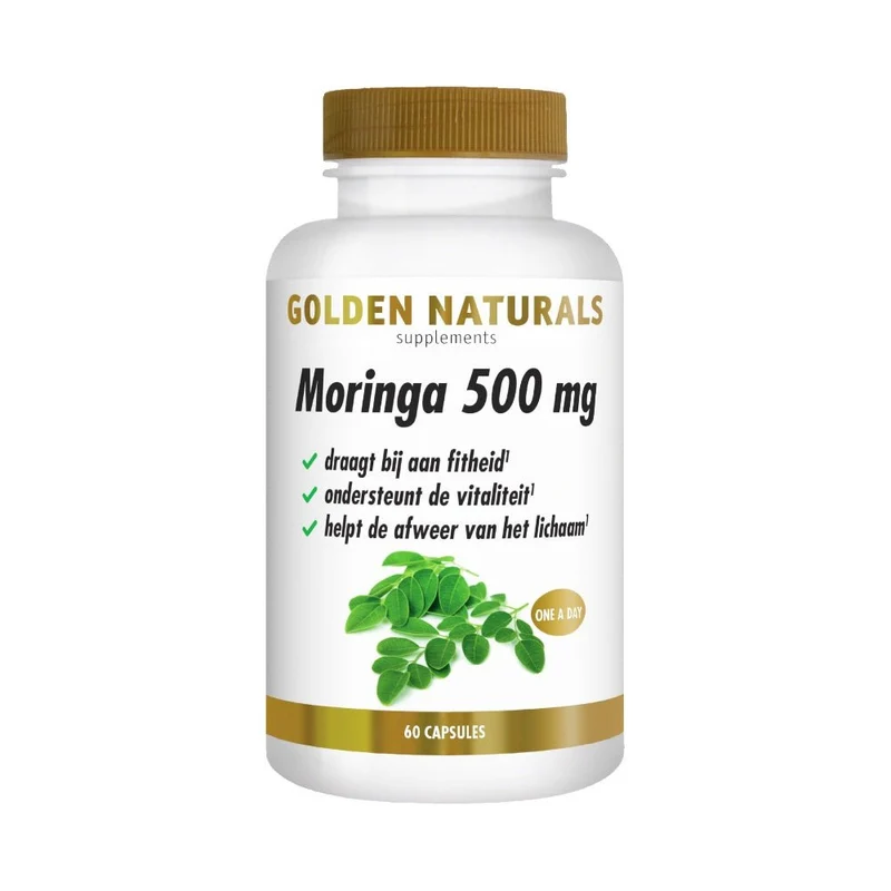 Golden Naturals Moringa 500 mg (60 veganistische capsules)