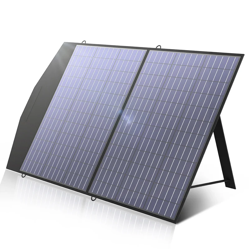 ALLPOWERS Portable Solar Panel 18V Foldable Solar Panel Kit with Solar Output Waterproof IP66 Solar Charger for RV Laptops Camp