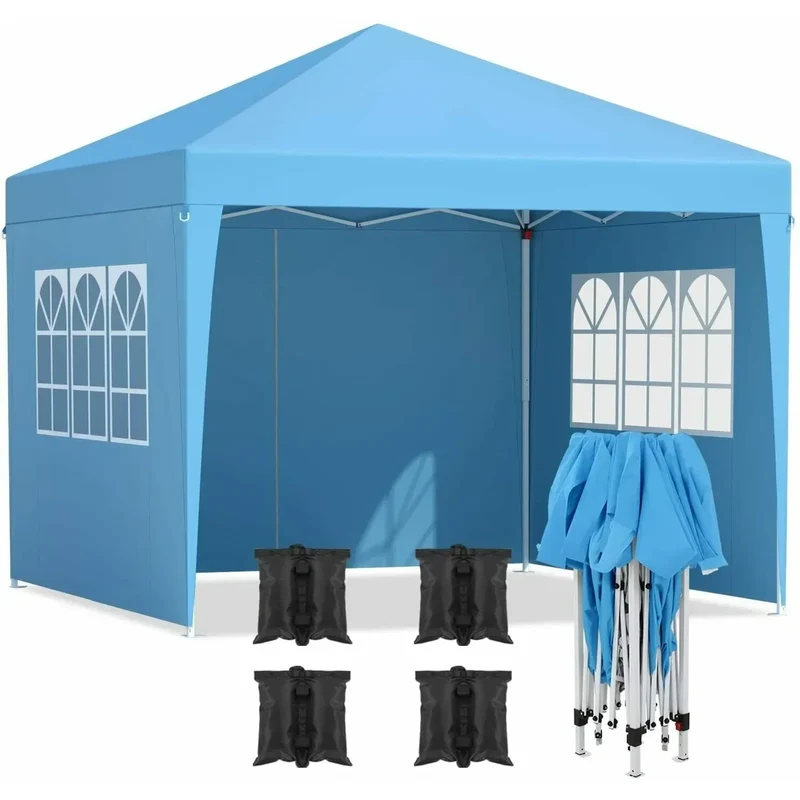 Partytent – Tuintent – Buitentent – Kampeertent – Feesttent – 3x3 Meter – Water- en UV-bestendig Polyester