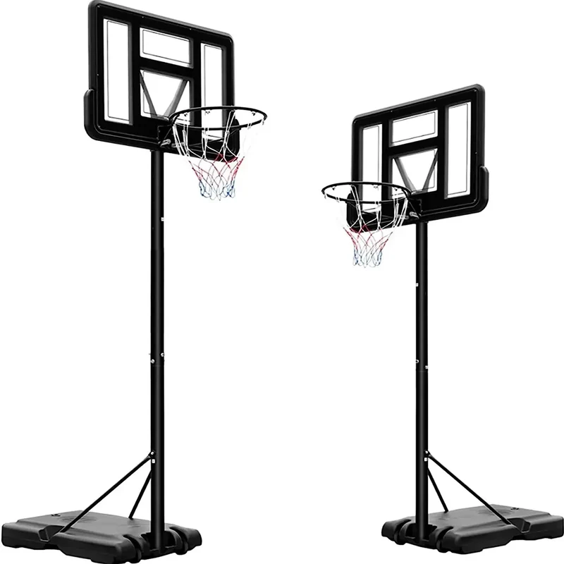 Mobiele Basketbalring – Verstelbare Basketbalring – Basketbalring Met Wielen – Basketbalhoepel – Basketbalstandaard – Verstelbare Hoogte 230-304 cm – Weerbestendig Stalen Frame - Wit