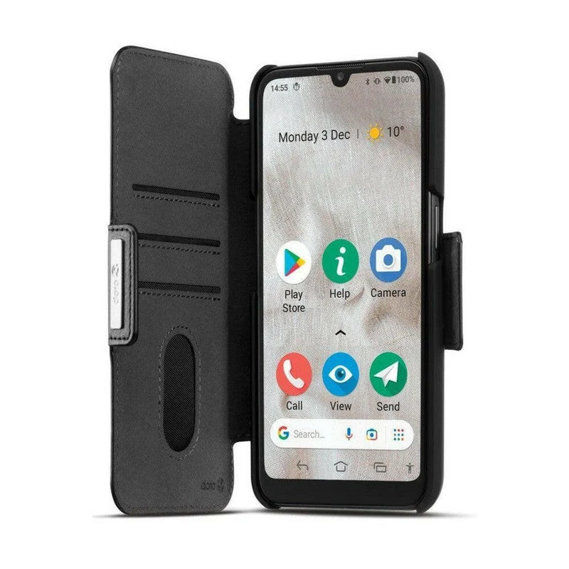 Doro Wallet case voor Doro 8100 (zwart)