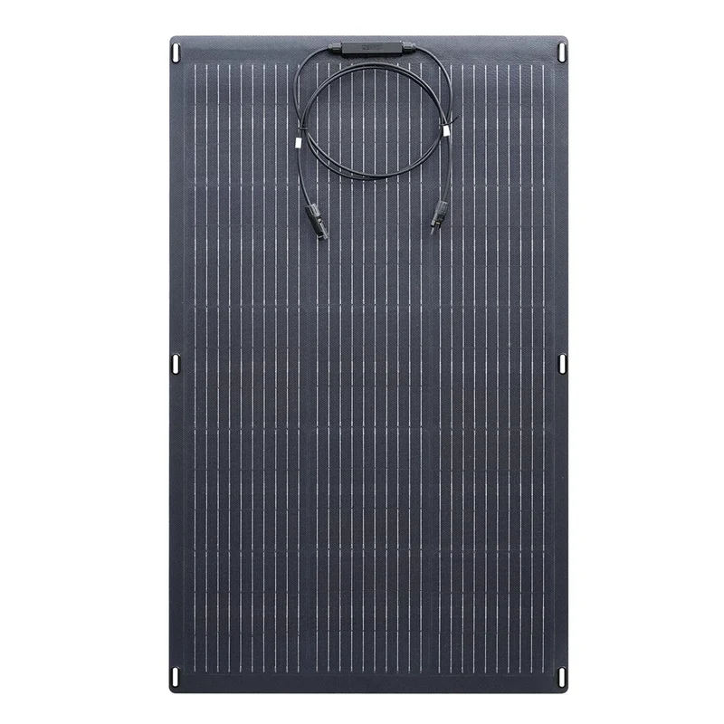 Zonnepanelen - Zonnepaneel - Flexibel - Solar Panel - 100W - Mobiele Zonne-energie Oplader - Monokristallijn - Draagbare - Waterdicht IP68 – Voor Balkon, Caravan & Camping