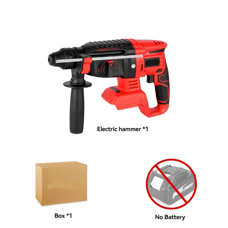 Boorhamer - Breekhamer - Boor - Klopboormachine - Bamerboormachine - Accu - Brushless - Elektrische Combihamer - 2000W - Zonder Accessoires of Accu – Geschikt voor 21V/18V Batterijen
