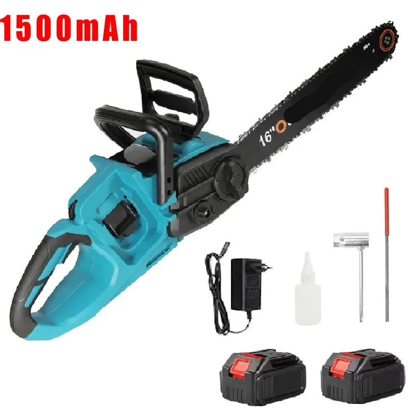 Kettingzaag - Snoeizaag - Takkenzaag - Handzaag - Draadloze - 16 Inch - 3500W - 18V - Brushless - Boom- en Houtzagen - Tuin - 2 Accu
