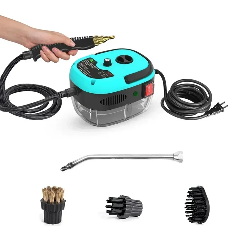 Stoomreiniger - 2500W - Draagbare - Hogedrukreiniger - Hete Stoom - Hoge Temperatuur Desinfectie - Voor Auto - Keuken - Airco en Thuisgebruik - Blauw