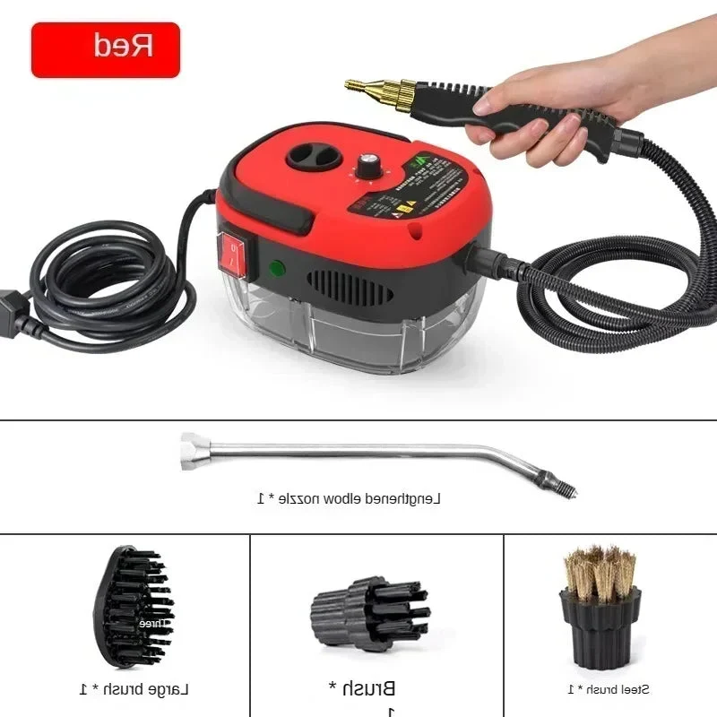 Stoomreiniger - 2500W - Draagbare - Hogedrukreiniger - Hete Stoom - Hoge Temperatuur Desinfectie - Voor Auto - Keuken - Airco en Thuisgebruik