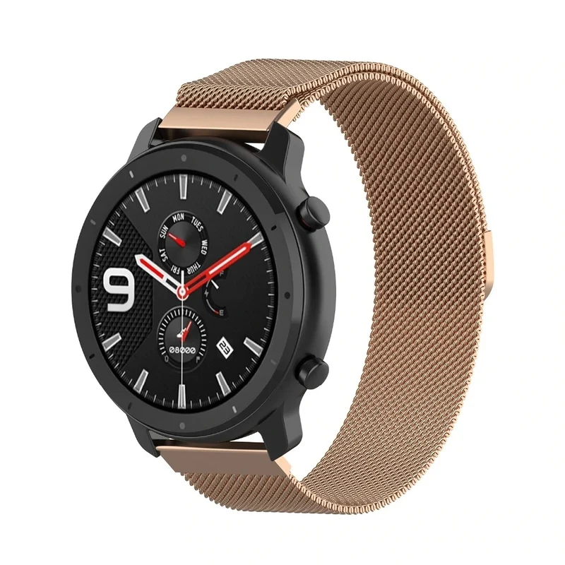 Metalen Milanese Armband voor Huami Amazfit GTR / GTR 2 / Stratos / Stratos 3 22mm