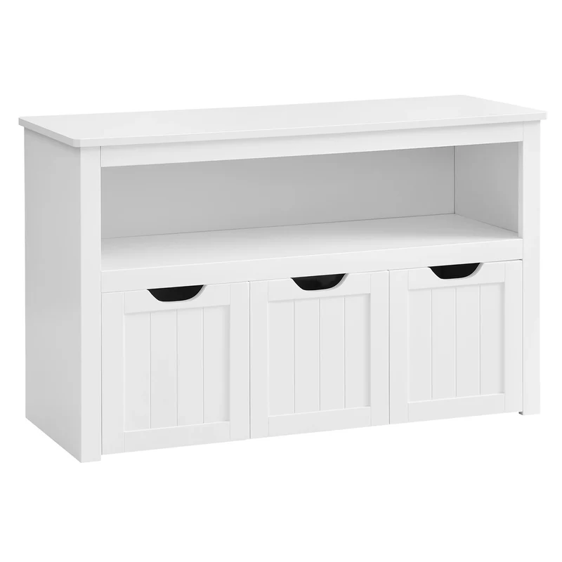 Opbergkast - Kast - Dressoir - Dressoirs - Speelgoedkast - 102 cm x 30 cm x 60cm -Wit