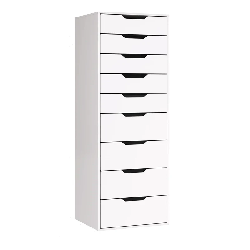 Ladekast - Opbergkasten - Organizer - Dressoir - Woonkamer - 24,3 cm x 45 cm x 40 cm - Wit