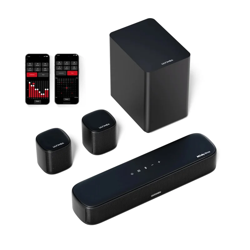 Soundbar - 2.2ch - Soundbar met Subwoofer - Soundbar voor TV - Bluetooth - App Control - Draadloze - Bass Instelbaar - 100W -Geluidssysteem - Zwart