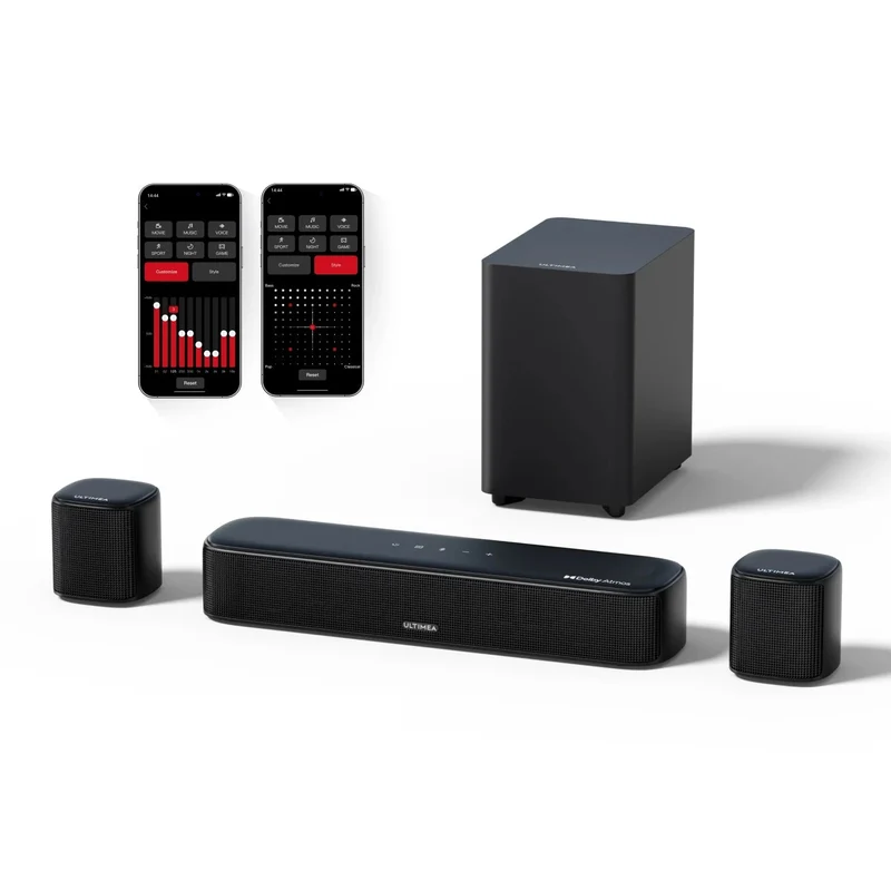 Soundbar - 5.1 - Soundbar met Subwoofer - Soundbar voor TV - Bluetooth - App Control - met RGB Verlichting - 280W Geluidssysteem - Zwart