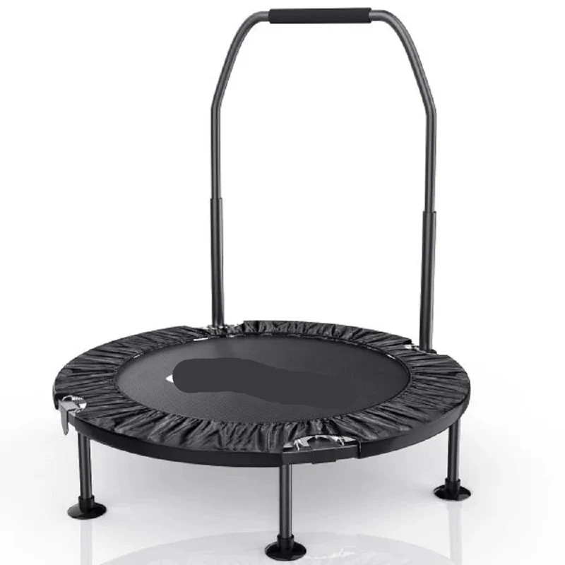 Fitness Trampoline - Mini Trampoline - 40 Inch - Vouw - Fitness Rebounder - Max. Gewicht 150KG - Indoor Oefening met Handgreep - Zwart