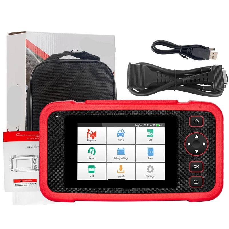 OBD2 Scanner - OBD - Uitleesapparatuur Auto - Diagnosecomputer - Storing Verwijderen - Auto Accessoires - Auto Uitlezen - 12 Reset Services - Systeem Scanner - 5" Touchscreen