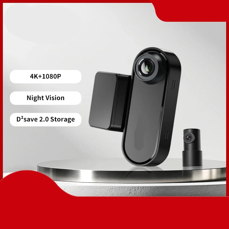 Dashcam voor Auto – Navigatiesysteem – 4K Dual Voor- en Achtercamera – GPS Navigatie – ADAS-ondersteuning – Nachtzicht – Spraakbesturing – Ultra HD Autocamera