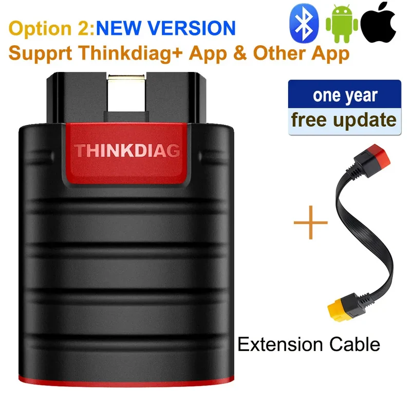 OBD Scanner - OBD2 - Auto Scanner - Auto uitlezen - Diagnose Apparatuur voor Auto's - All System Diagnostic Tool - ECU Coding - 16 Resets - Actieve Test - Draadloos via Smartphone - Voor 115 Automerken - Nieuwe Versie - met Kable