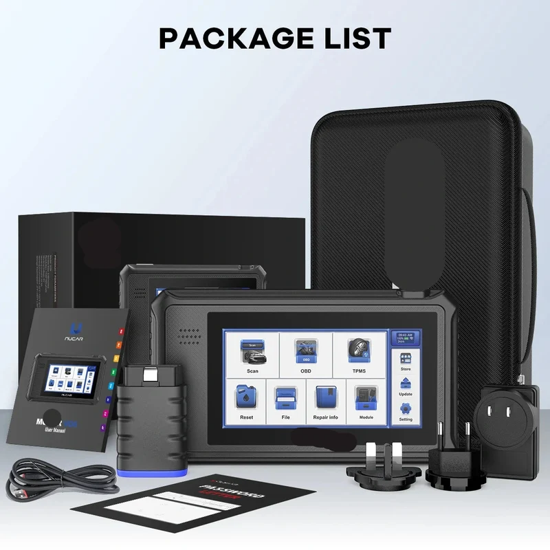 OBD2 Scanner - OBD - Diagnosecomputer - Uitleesapparatuur Auto - Storing Verwijderen - Auto Uitlezen - Auto Accessoires - Storing Verwijderen - 28 Reset Services - Systeem Scanner - 5" Touchscreen