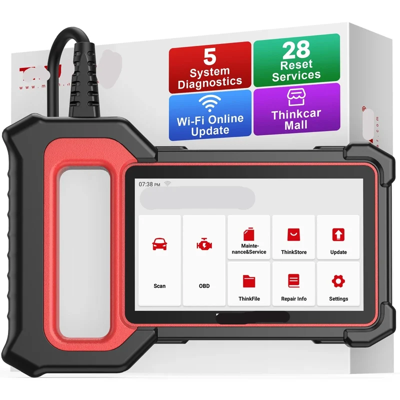 OBD2 Scanner - OBD - Diagnosecomputer - Uitleesapparatuur Auto - Auto Accessoires - Storing Verwijderen - Auto Uitlezen - ABS - SRS - ECM - TCM Systemen - 5" Touchscreen