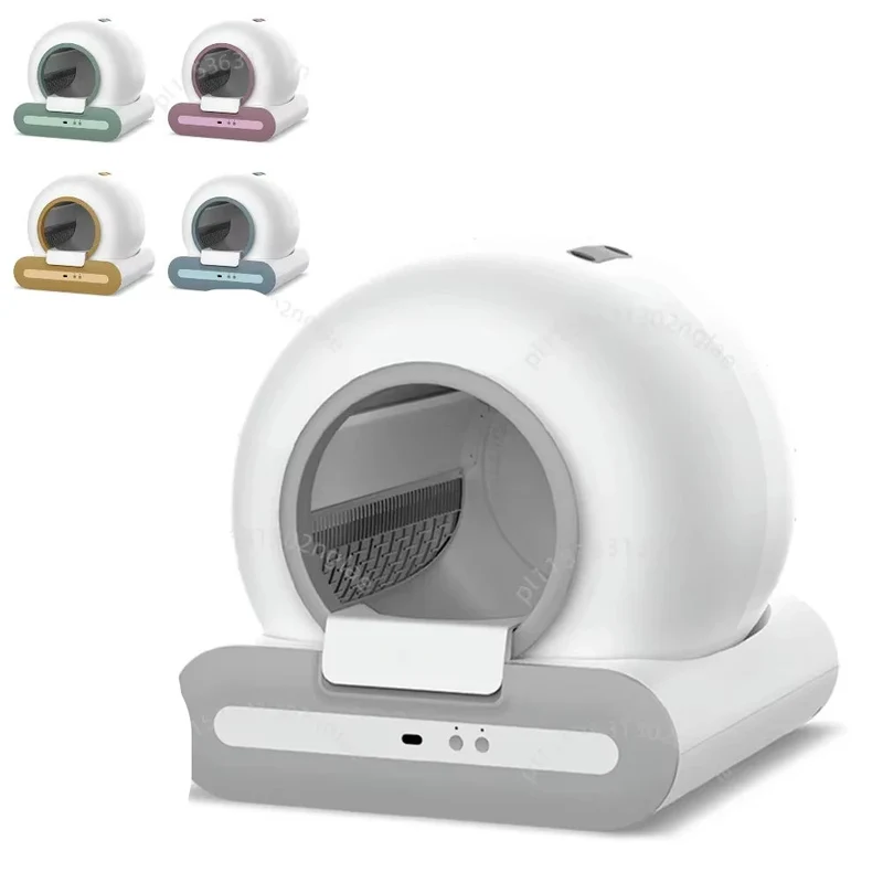 Slimme Kattenbak - Zelfreinigende Kattenbak - Automatische Kattenbak - Kattenbak - 65L - Semi-omsloten Ontwerp - voor Katten