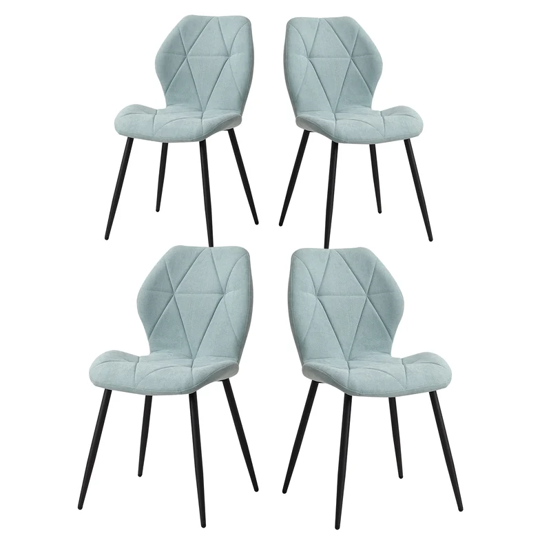Eetkamerstoelset van 4 - Stoelen - Keukenstoel - Scandinavisch minimalistisch - Mint