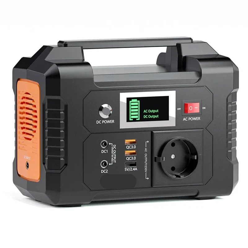 Powerstation - Stroomgenerator - Powerbank - Aggregaat - 200W - Draagbare - met 151Wh Lithium Batterij - 1x Pure Sine Wave AC220V Output - Voor Kamperen, Van en RV Gebruik - Noodstroombron