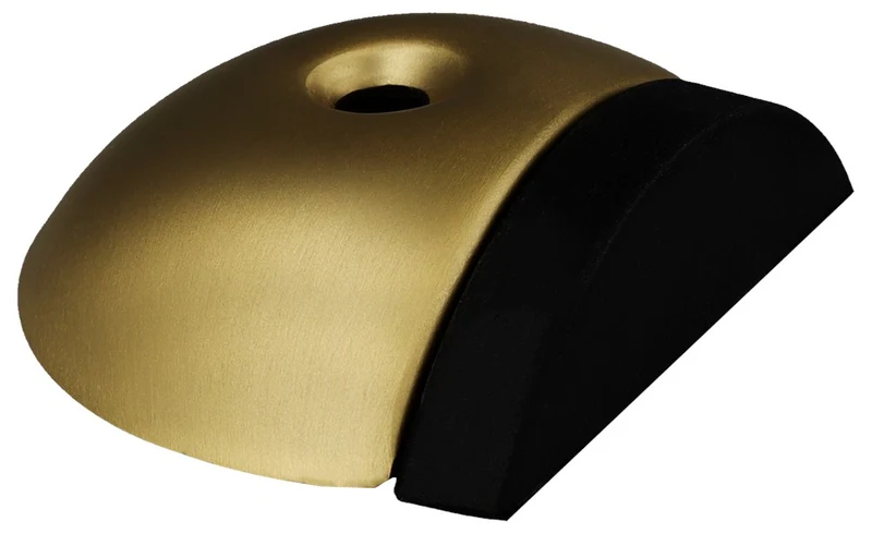 Oxloc DEURSTOPPER RVS BOLROND 56MM PVD MESSING