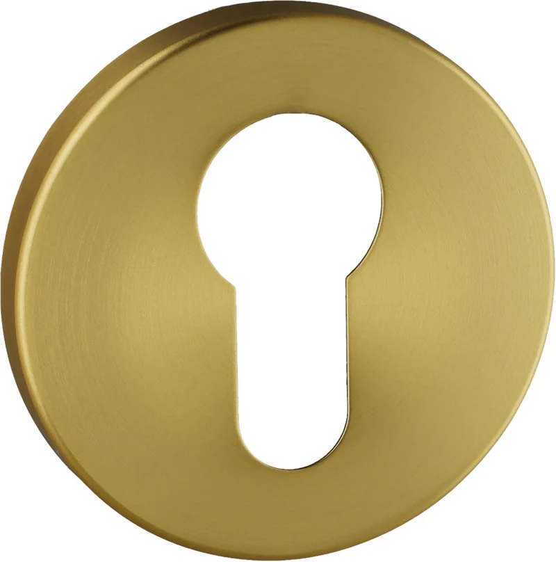 Oxloc PC ROZET RVS ROND 52x6MM PVD MESSING