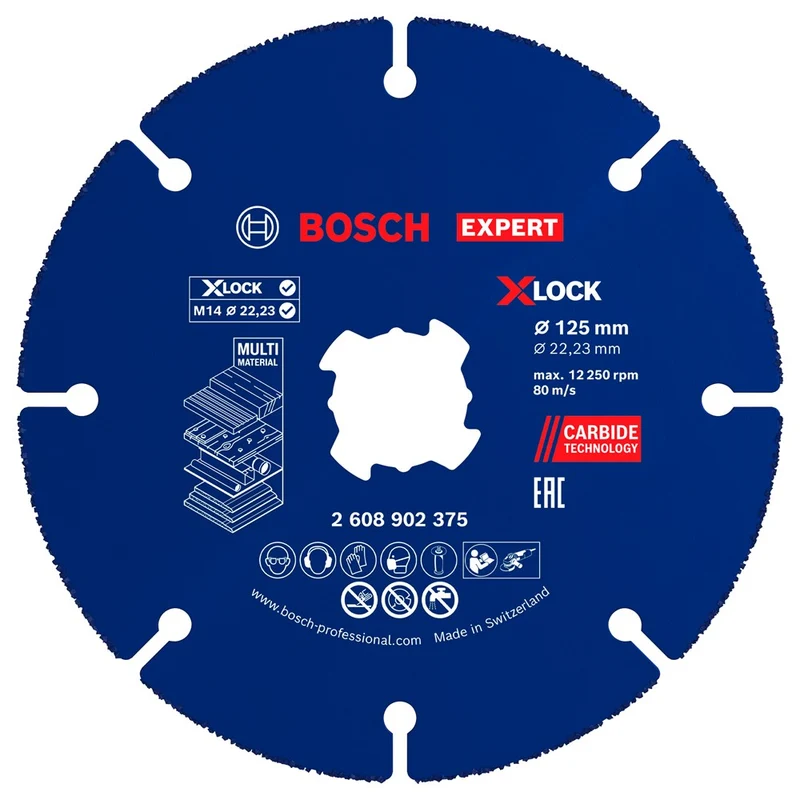 Bosch XLK DOORSLIJPSCHIJF CARBIDE 125MM 22,23MM MULTI WHEEL