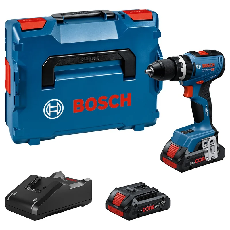 Bosch GSB 18V-65 2X PC 4,0 AH L-BOXX ACCUKLOPBOORSCHROEVENDRAAIER