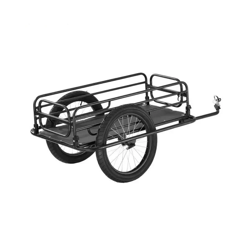 Fietskar - Fietskarren - Fietskar Bagage - Fietsaanhanger - Fiets Cargo Trailer – 275lbs Draagvermogen - Opvouwbare Fietswagen - met Universele Trekhaak en 20" Wielen – Geschikt voor de Meeste Fietsen