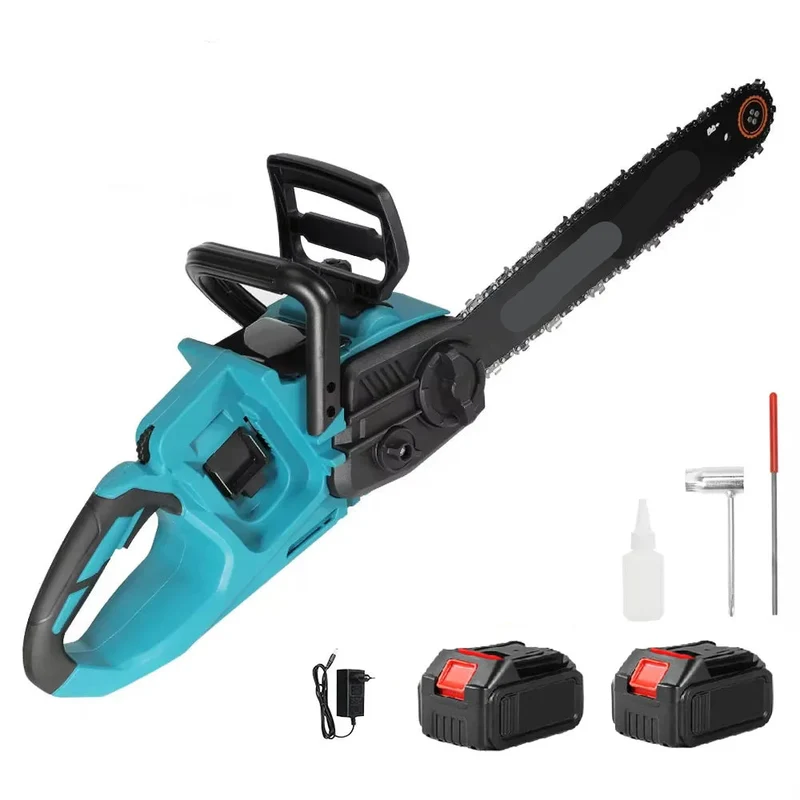 Kettingzaag - Snoeizaag - Takkenzaag - Handzaag - Elektrische - 3500W - 16 Inch – Snoei- en Houtbewerkingsmachine - Gereedschap - Draadloos - Voor 18V Accu - Handzaag voor Tuin en Bos -Inclusief 2x Accu