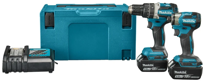 Makita DLX2180TJ LXT 18V Combiset voor Klopboor- en Slagschroefklussen
