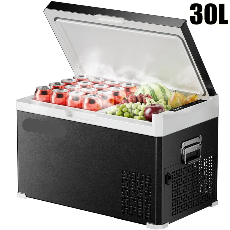Auto Koelbox - Koelbox - Camping Koelkast - Auto Koelbox Compressor - Draagbare - 12V/24V - 30L - met Vriesfunctie - -20°C tot +20°C - Standaard