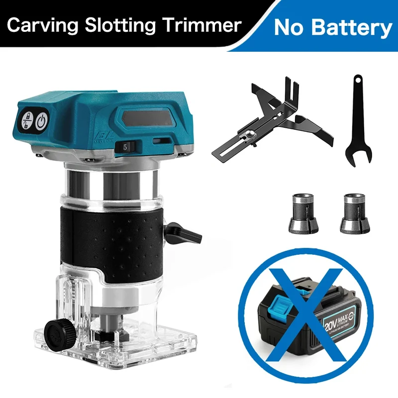 Borstelloze Houten - Router Machine - Houtbewerking Elektrische - Trimmer - Houten Carving Malen Snijdende - Power Tools - 30000RPM