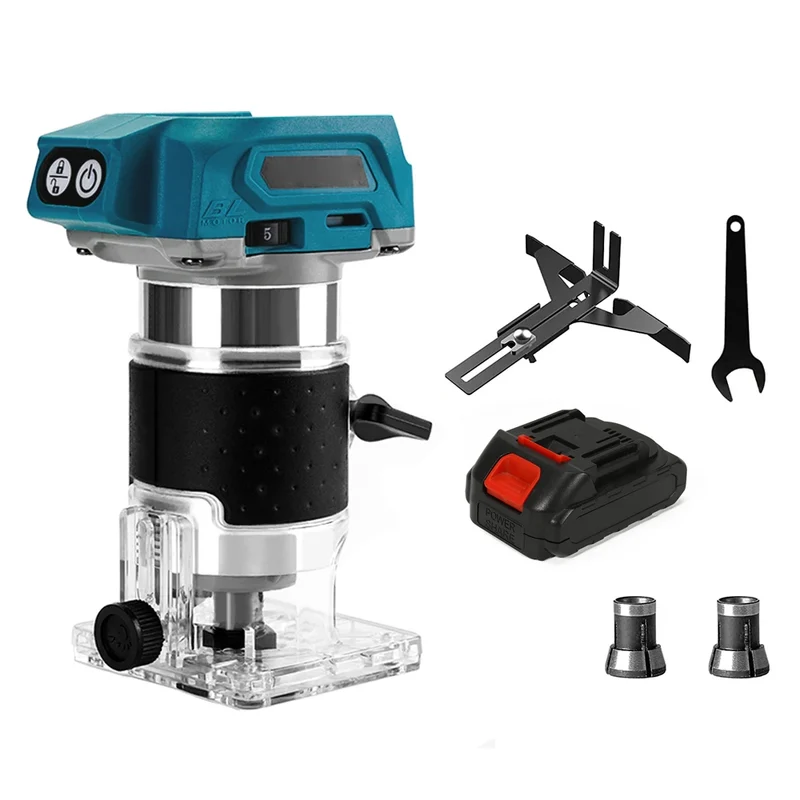 Borstelloze Houten - Router Machine - Houtbewerking Elektrische - Trimmer - Houten Carving Malen Snijdende - Power Tools - 30000RPM