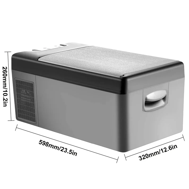 Auto Koelkast - Koelbox - Mini Koelkast - Draagbare - 15L - 12V/24V/220V - met Compressor - Mini Fridge - Perfect voor Camping, Reizen en Outdoor