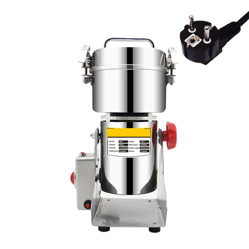 Kruidenmolen - Hakmolen - Specerijenmolen - Koffiemolens - Molen - 700G - 220V - Swing Type - Elektrische - Grinder met Display - voor Droge Voeding, Koffie en Specerijen - Kruidenmaler - Graanmolen